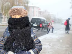 Erzincan güne karla uyandı
