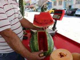 Erzincan’da sıcaklar karpuz satışlarını artırdı
