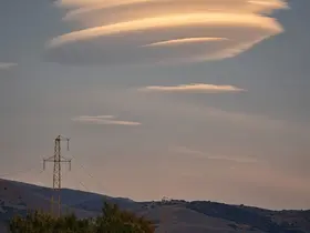 Erzincan’da UFO’yu andıran mercek bulutu ilgi çekti
