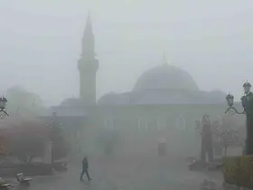 Erzurum güne sisle uyandı
