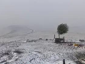 Erzurum’da Çakmak Dağı beyaza büründü
