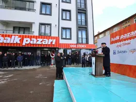 Erzurum’da halk pazarının 10’uncu şubesi açıldı

