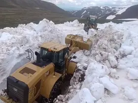 Erzurum’da Haziran ayında karla mücadele çalışması
