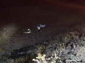 Erzurum’da otomobil 50 metrelik uçuruma yuvarlandı: 1 yaralı
