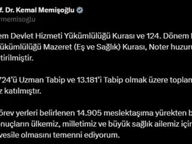 Eş ve Sağlık kurası gerçekleşti
