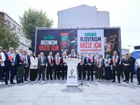 Esenlerli esnaf ve vatandaşlardan Gazze dayanışması
