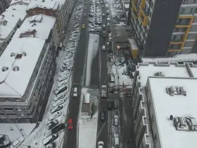 Esenyurt’ta kar yağışı etkili oluyor, beyaza bürünen bölge havadan görüntülendi
