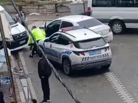 Esenyurt’ta muayenesi olmayan sürücü polisten kaçtı, servis aracında vurarak durdu
