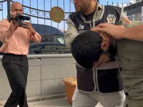 Eşini sokak ortasından döven şahıs adliyeye sevk edildi
