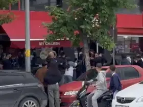 Eskişehir’de cadde ortasında kavga
