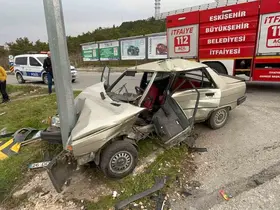Eskişehir’de feci kaza: 2 ağır yaralı

