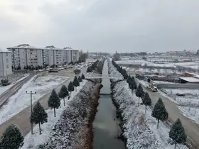 Eskişehir’in İnönü ilçesinde kışın ilk kar yağışı heyecanı
