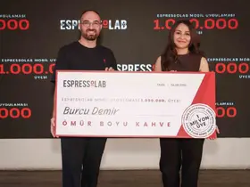 Espressolab’in 1 milyonuncu kullanıcısı ömür boyu ücretsiz kahve hakkı kazandı
