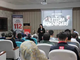 Etkili iletişim 112 Acil Çağrı Merkezi personeline anlatıldı
