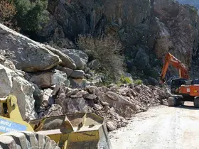 Faralya’da heyelan müdahalesi
