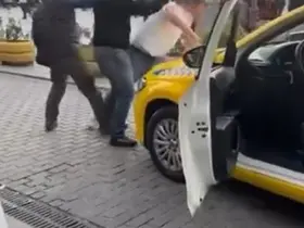 Fatih’te taksicilerin yolcu alma tartışması kavgaya dönüştü

