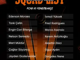 Fenerbahçe’nin FCSB maçı kamp kadrosu belli oldu
