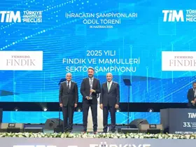 Ferrero Fındık, fındık ve mamulleri sektörünün ihracat şampiyonu oldu

