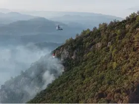 Fethiye’de ekiplerin orman yangını ile ilgili mücadelesi sürüyor
