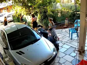 Fethiye’deki komşu dehşeti kamerada
