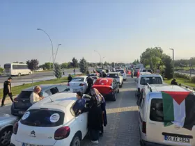 Filistin Konvoyu Konya'ya ulaştı