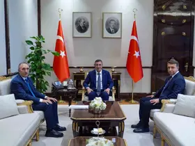 FÜ Rektörü Göktaş, Cumhurbaşkanı Yardımcısı Yılmaz’ı ziyaret etti
