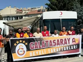 Galatasaray taraftarları kan bağışı için yarıştı
