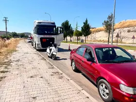 Gaz yüklü tır otomobile çarptı: 1 yaralı
