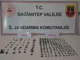 Gaziantep’te 191 adet sikke ele geçirildi: 1 gözaltı
