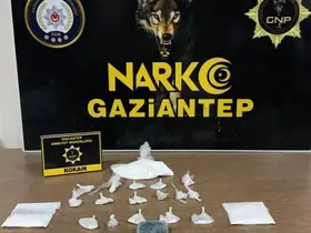 Gaziantep’te 198 gram kokain ele geçirildi
