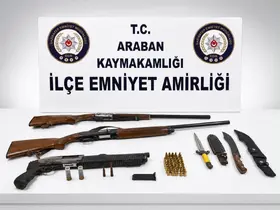 Gaziantep’te 3 adet ruhsatsız tüfek ele geçirildi: 1 gözaltı
