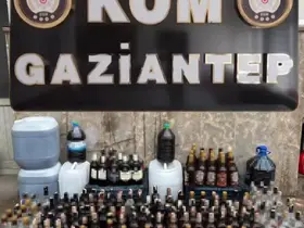 Gaziantep’te kaçak alkol operasyonu: 2 gözaltı
