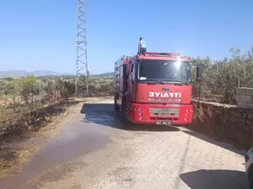 Gaziantep’te zeytinlik alanda yangın
