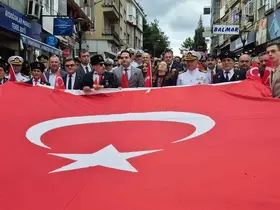 Gaziler Günü kutlaması sağanak nedeniyle gecikmeli yapıldı

