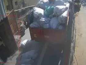 Gaziosmanpaşa’da işçinin yaralandığı asansör kazası kamerada
