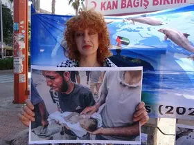 Gazze’ye destek için Kudüs’e yürüyen İranlı aktivist Mersin’e ulaştı
