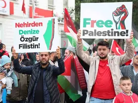 Gebze’de binlerce kişi Gazze için yürüdü
