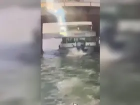 Gemi personelinin hayatını kaybettiği kazanın görüntüleri ortaya çıktı
