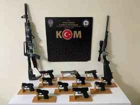 Gemlik’te ruhsatsız silah imalatına 4 gözaltı

