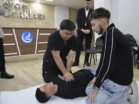 Gençler acil ve ilk yardım konusunda bilinçlendirildi
