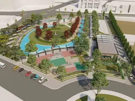 Gençleri buluşturacak parkta çalışmalar sürüyor
