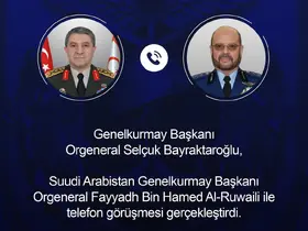 Genelkurmay Başkanı Bayraktaroğlu, Suudi Arabistan Genelkurmay Başkanı Al-Ruwaili ile görüştü
