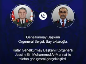 Genelkurmay Başkanı Orgeneral Bayraktaroğlu, Katar Genelkurmay Başkanı Al-Mannai ile görüştü
