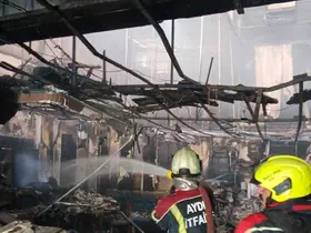 Germencik’te iş yeri yangını
