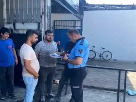 Germencik’te sanayi sitesindeki işletmelere ruhsat denetimi
