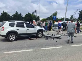 Giresun’da iki otomobilin çarpışması sonucu 1’i çocuk 5 kişi yaralandı
