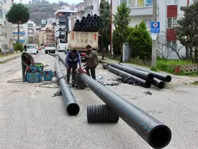 Giresun’da sağlık içme suyu için asbest borular değiştiriliyor
