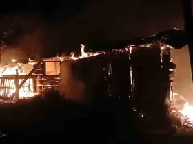 Giresun’da yangında 1 ton fındık kül oldu
