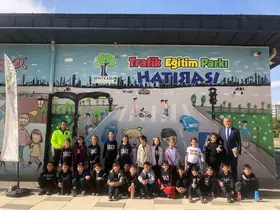 GKV’li minikler trafik kurallarını öğreniyor
