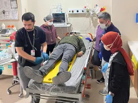 Gölbaşı Devlet Hastanesi’nde turkuaz kod tatbikatı yapıldı
